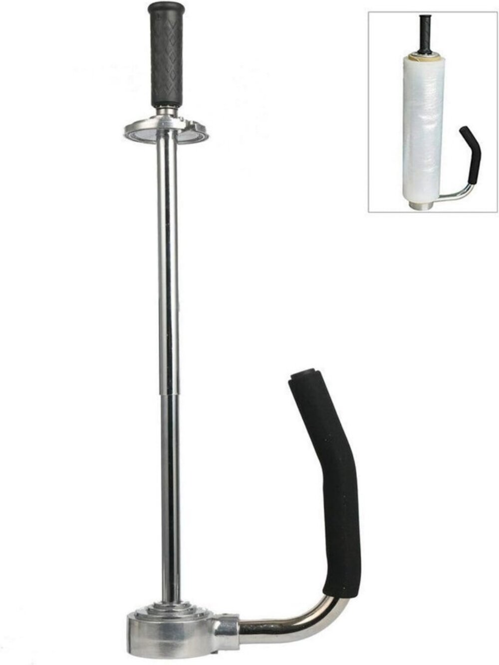 Adjustable Height Shrink Wrap Dispenser Holder, Pallet Stretch Film Packing